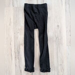 3/$20 Ruffle Butts Elegant Black Ruffle Tights, 2-4T (V2)